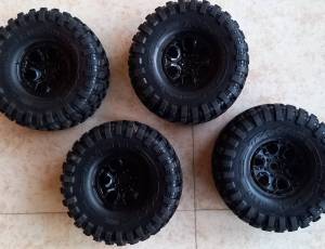 roues complètes crawler Traxxas 1/10