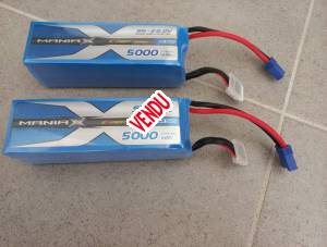 Deux LIPO MANIAX 6S 5000 mAh 45C - EC5